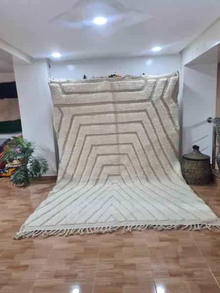 White Zafrin Marokkaans handgemaakt tapijt